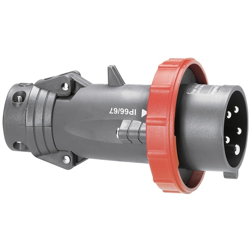 [PTG044.00122] Legrand 051161, Fișă Dreaptă Hypra, IP 66/67, 55, 380/415 V, 16 A, 3P+N+E, Plastic