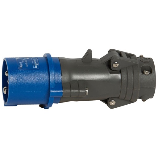 [PTG044.00124] Legrand 052042, Fișă Dreaptă Hypra, IP 44, 200/250 V, 16 A, 2P+E, Plastic