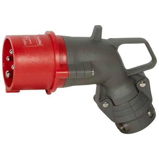 [PTG044.00130] LEGRAND 052263, Hypra Angle Plug, IP 44, 380/415 V, 16 A, 3P+E, Plastic