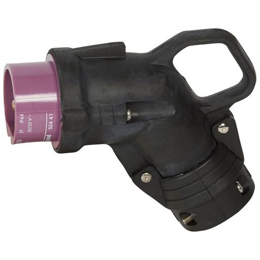 [PTG044.00141] LEGRAND 052441, Hypra Angle Plug, IP 44, 20/25 V, 16 A, 2P, Rubber