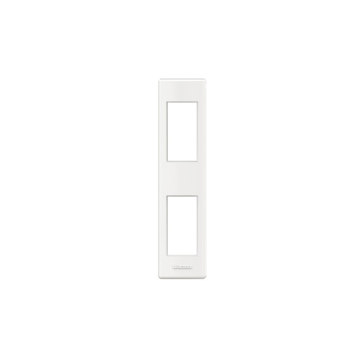 [PTG013.01383] BTICINO LND4812BI, Living Light Frame + Bracket for Profile or Surface Mounting, White, 2 Modules