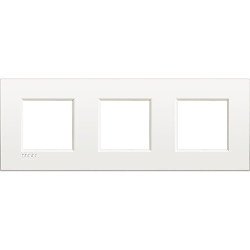 [PTG013.01398] BTICINO LNE4802M3BN, Living Light Air 2+2+2 Frame with 71 mm Spacing, Pure White