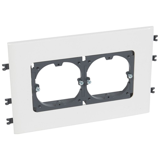 [PTG013.01409] LEGRAND 010924, Universal Bracket, for DLP Cover 130 mm Only, Horizontal Modules, 2 Modules
