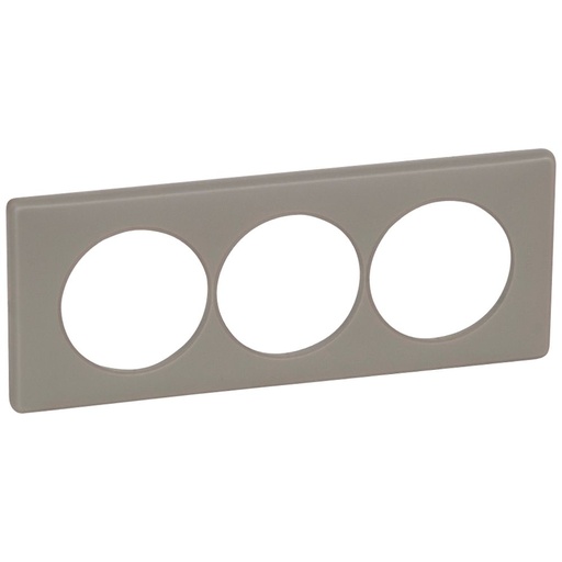 [PTG013.01460] LEGRAND 066729, Céliane Plate, Powder, 3 Modules, for Renovation, Stoneware