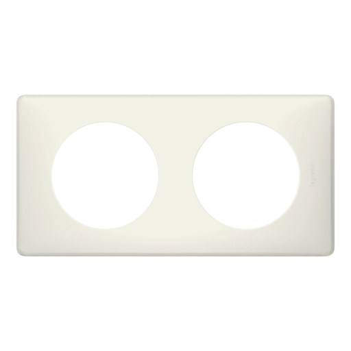 [PTG013.01480] LEGRAND 066702, Céliane Plate, Powder, 2 Modules, Chalk