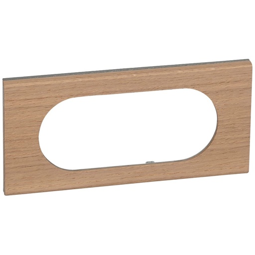 [PTG013.01540] LEGRAND 069055, Céliane Plate, Materials, 4/5 Modules, Bleached Oak