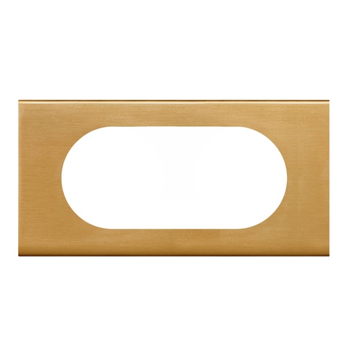 [PTG013.01576] LEGRAND 069135, Céliane Plate, Materials, 4/5 Modules, Golden Bronze