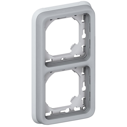 [PTG013.01583] Legrand 069685, Suport Încastrat Plexo IP55, 2 Dispozitive, Gri, Montaj Vertical