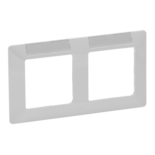 [PTG013.01723] LEGRAND 754012, Valena Life Frame, with Label Holder (Horizontal), 2 Modules, White