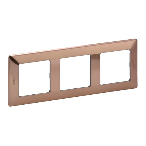[PTG013.01778] Legrand 754163, Ramă Valena Life, 3 Module, Cupru