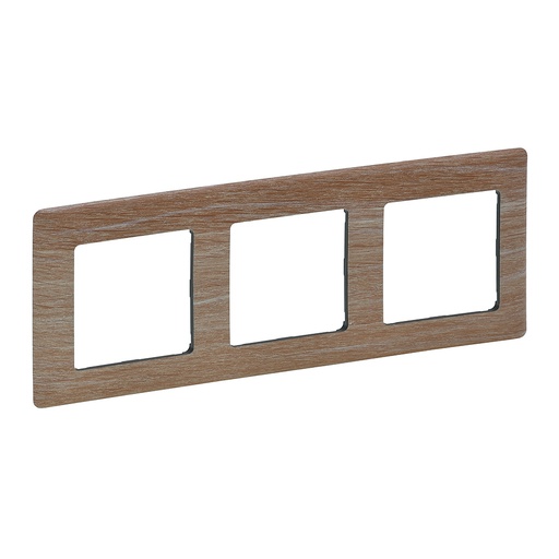 [PTG013.01788] Legrand 754183, Ramă Valena Life, 3 Module, Lemn Deschis la Culoare
