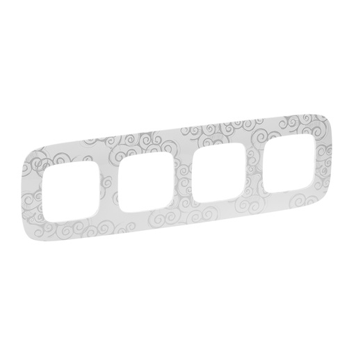 [PTG013.01806] Legrand 754344, Ramă Valena Allure, 4 Module, Crom Narcis