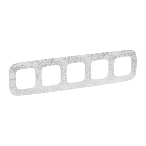 [PTG013.01807] Legrand 754345, Ramă Valena Allure, 5 Module, Crom Narcis