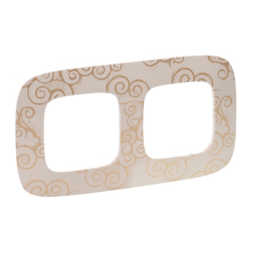 [PTG013.01809] LEGRAND 754352, Valena Allure Frame, 2 Modules, Gold Narcis