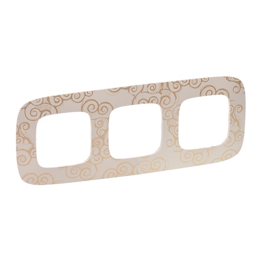 [PTG013.01810] Legrand 754353, Ramă Valena Allure, 3 Module, Narcis Auriu