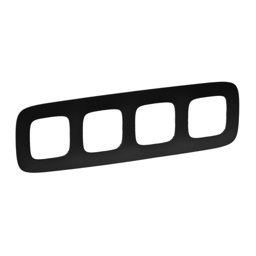 [PTG013.01822] Legrand 754404, Ramă Valena Allure, 4 Module, Negru Mat