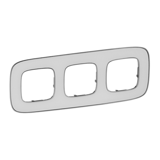 [PTG013.01839] Legrand 754423, Ramă Valena Allure, 3 Module, Alb Oglindă