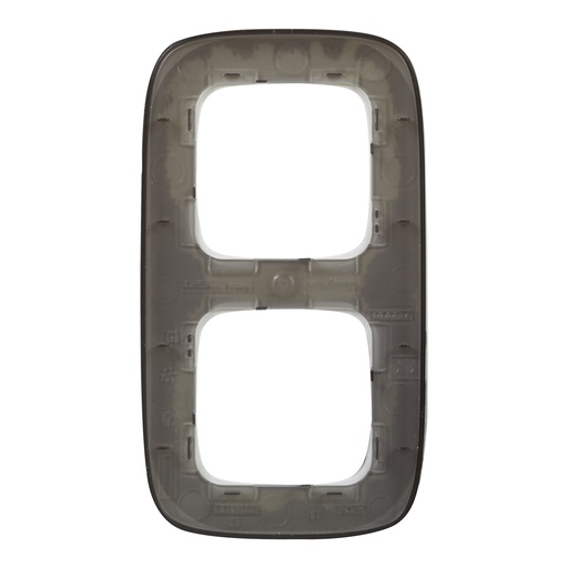 [PTG013.01856] Legrand 755542, Ramă Valena Allure, 2 Module, Sticlă Albă