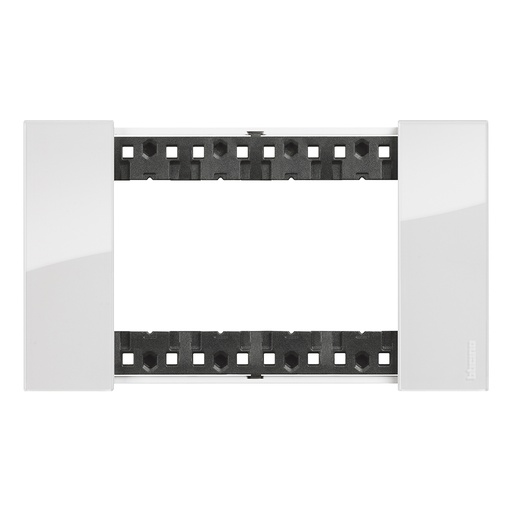 [PTG013.01880] BTicino KA4804DW, L.Now, Ramă 4 Module, Ice