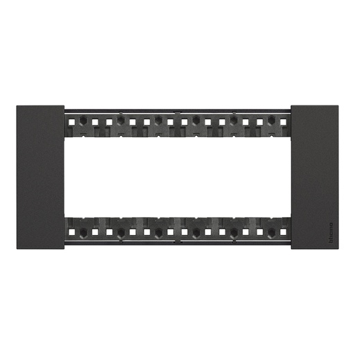 [PTG013.01887] BTICINO KA4806KG, L.Now, Frame 6 Modules, Black