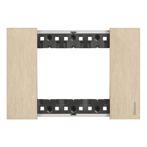 [PTG013.01917] BTicino KA4803ZW, L.Now, Ramă 3 Module, Auriu