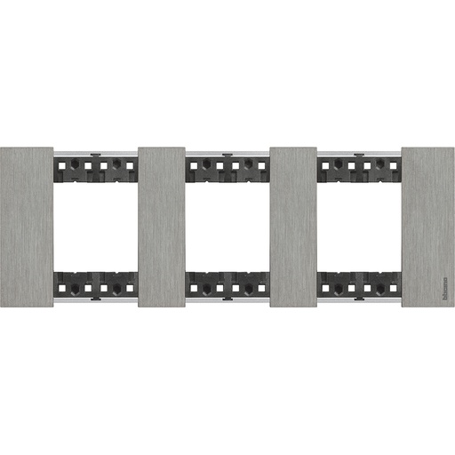 [PTG013.01962] BTICINO KA4802M3ZG, L.Now, 3X2 Steel Modules Frame