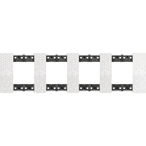 [PTG013.01975] BTicino KA4802M4MW, L.Now, Ramă 4x2 Module, Pixel