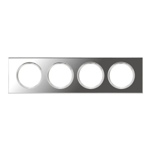 [PTG013.02092] LEGRAND 069124, Céliane Plate, Materials, 4 Modules, Mirror Glass