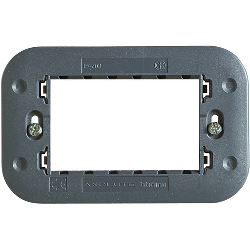 [PTG045.00020] BTICINO H4703, Axolute Support With Screws for 3-Module Frames