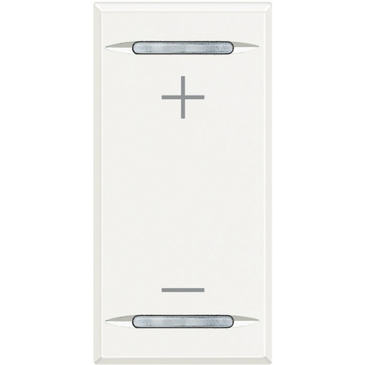 [PTG032.00151] BTicino HD4911AD, Axolute MyHome Bus, Capac buton, Simbol +/-, tip basculant, 1 modul, Alb  