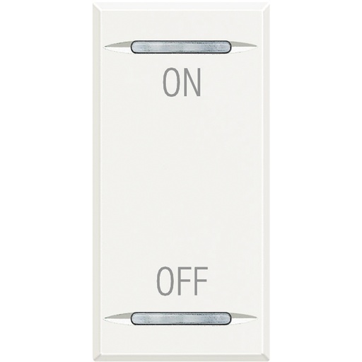 [PTG032.00153] BTICINO HD4911AG, Axolute Myhome Bus Key Cover, On/Off Symbol, 1 Module, White