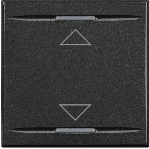 [PTG032.00174] BTicino HS4911/2AH, Axolute MyHome Bus, Capac buton, Simbol Sus/Jos, 2 module, Antracit  
