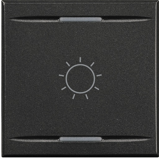 [PTG032.00176] BTICINO HS4911/2BA, Axolute Myhome Bus Key Cover, Rocker Switch Lighting Symbol, 2 Modules, Anthracite