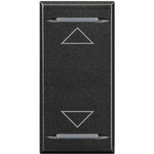 [PTG032.00181] BTICINO HS4911AH, Axolute Myhome Bus Key Cover, Up/Down Symbol, 1 Module, Anthracite