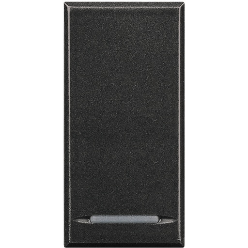 [PTG032.00185] BTicino HS4915, Axolute MyHome Bus, Capac buton, tip apăsare neutru, 1 modul, Antracit  