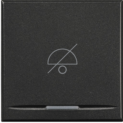 [PTG032.00196] BTICINO HS4915M2DD, Axolute "Do Not Disturb" Key Cover, 2 Modules, Anthracite