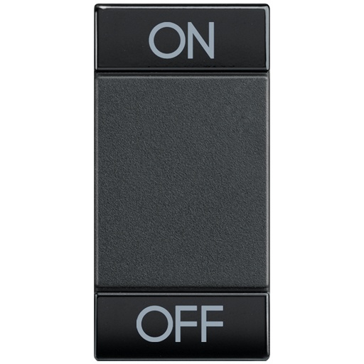 [PTG032.00202] BTICINO L4911AGN, Livinglight Myhome Bus Key Cover, On/Off Symbol, 1 Module, Anthracite