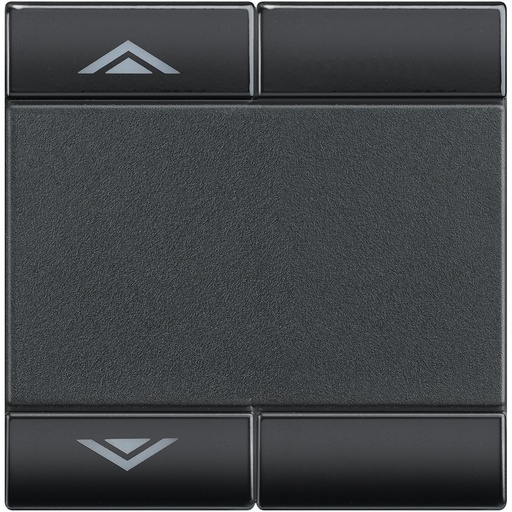 [PTG032.00207] BTICINO L4911M2AHN, Livinglight Myhome Bus Key Cover, Up/Down Symbol, 2 Modules, Anthracite