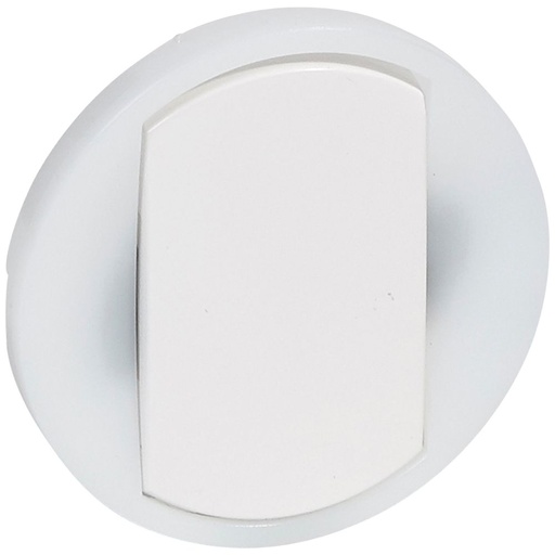 [PTG032.00267] LEGRAND 065004, Céliane Plate, Switch/Button With Lighted Crown, Large Key White