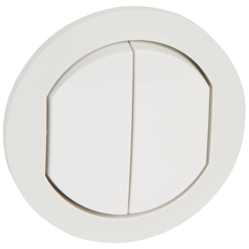 [PTG032.00276] LEGRAND 067802, Céliane Plate, IP 44, for 2 Ref. 067001/31, White