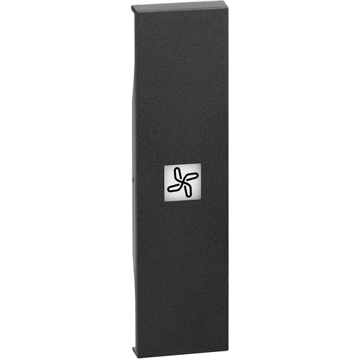[PTG032.00643] BTicino KG01RN, L.Now, Buton ventilator, 1 modul, Negru  