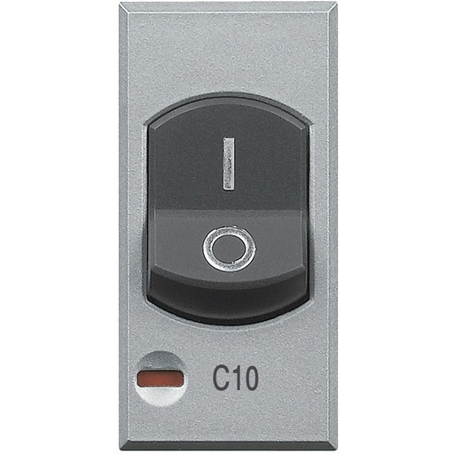 [PTG264.02226] BTICINO HC4301/10, Disjunctor termomagnetic, 2 poli cu 1P protejat, 10A, 230Vac, Icn = 3000A