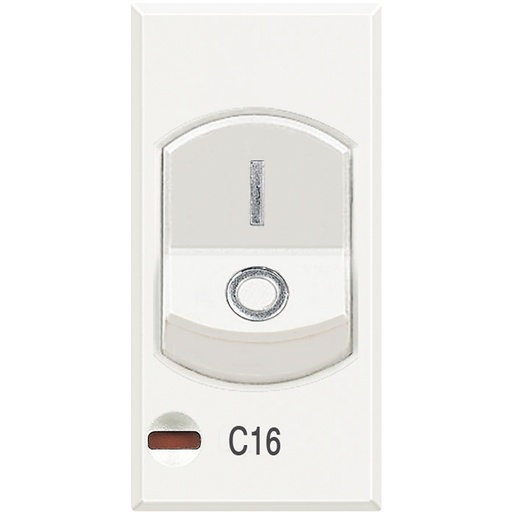 [PTG264.02230] BTICINO HD4301A16, Disjunctor termomagnetic, 2 poli cu 1P protejat, 16A, 230Vac, Icn = 3000A