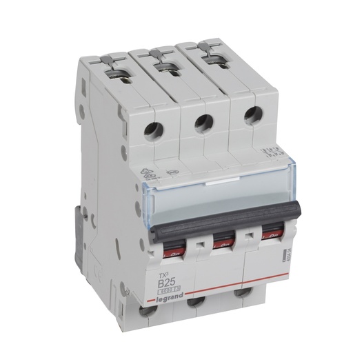 [PTG163.01336] LEGRAND 403404, TX³ 6000 MCB, 3P, 25 A, Curve B, 400 V
