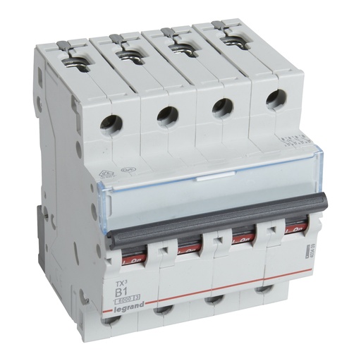 [PTG163.01341] LEGRAND 403409, TX³ MCB, 4P, 1 A, Curve B, 6 kA