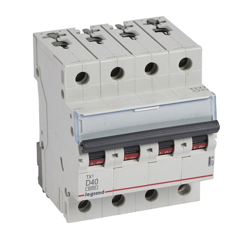 [PTG163.01416] LEGRAND 403776, TX³ MCB, 4P, 40 A, Curve D, 6 kA