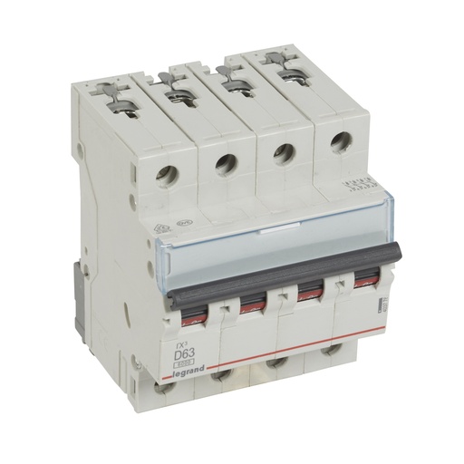 [PTG163.01418] LEGRAND 403778, TX³ MCB, 4P, 63 A, Curve D, 6 kA
