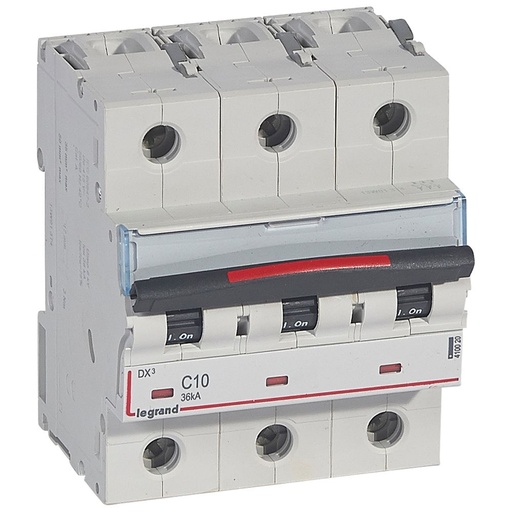 [PTG163.01819] LEGRAND 410020, MCB DX³, 36 kA, 3P, 400 V, 10 A, Curve C
