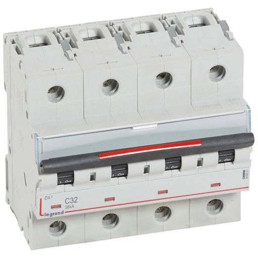 [PTG163.01832] LEGRAND 410037, MCB DX³, 36 kA, 4P, 400 V, 32 A, Curve C