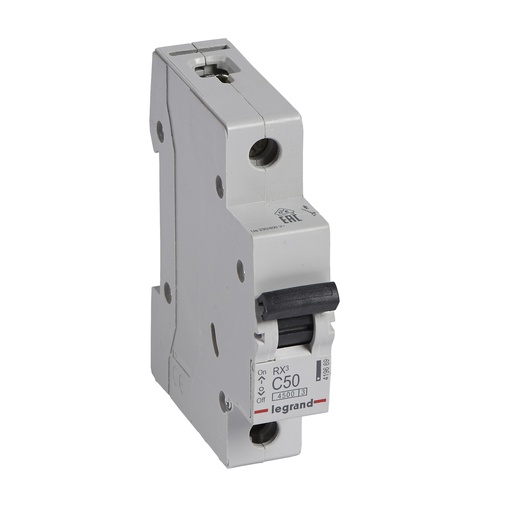 [PTG163.01944] LEGRAND 419669, MCB RX³ 4500, 1P, 230/400V, 50 A, Curbă C